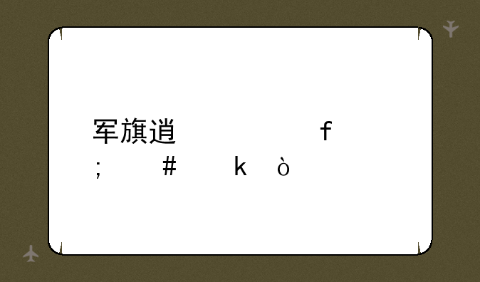 军旗透视器怎么做？